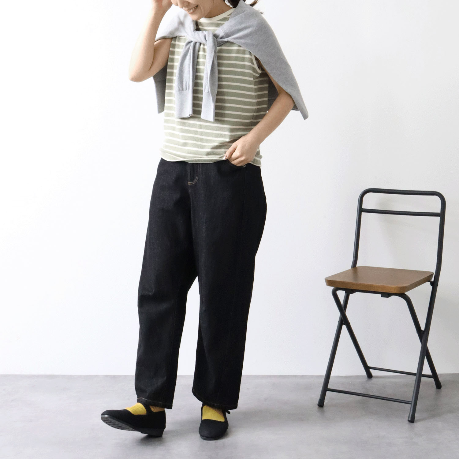 cloudnine ノンノ 10分丈テーパードデニムパンツ - 画像10