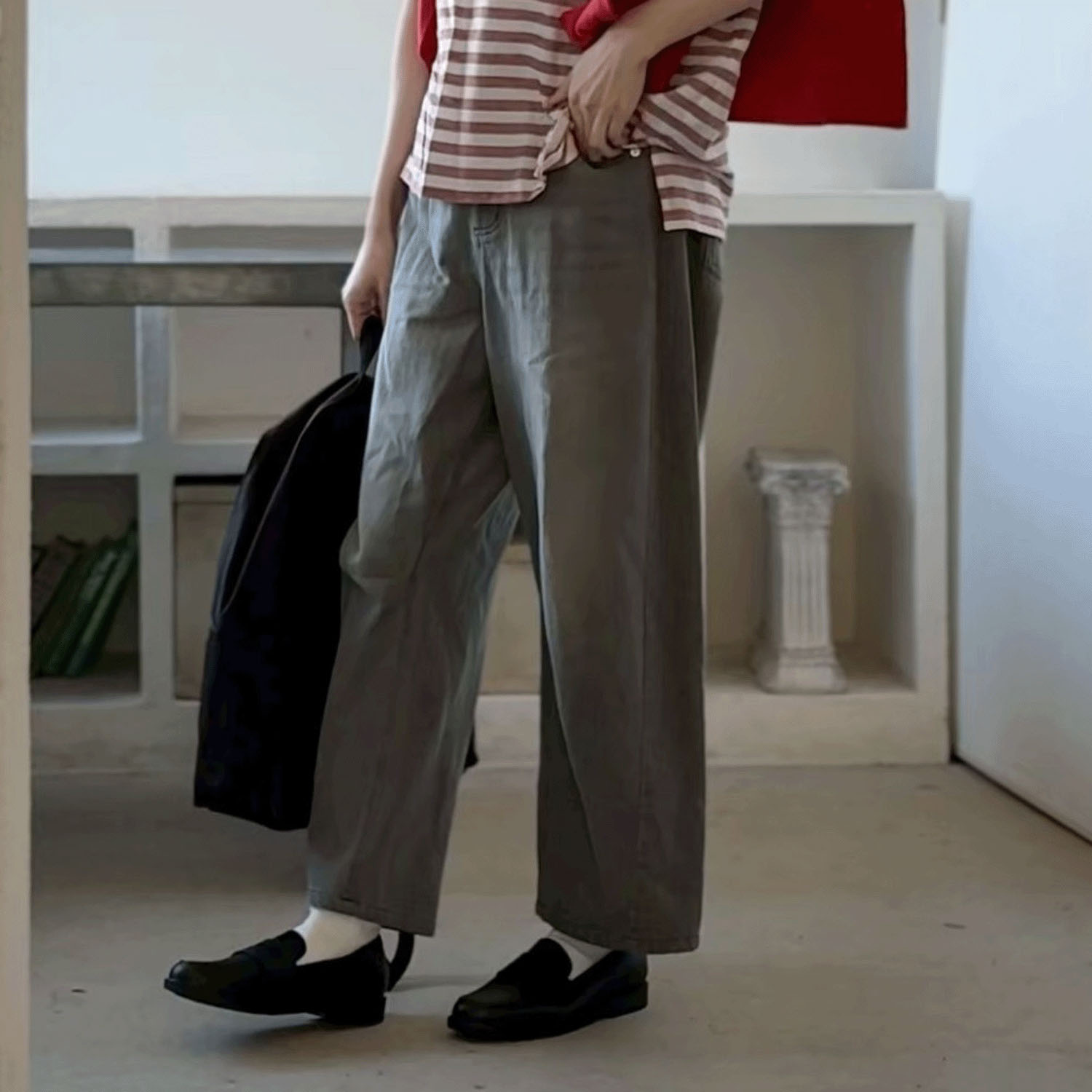 cloudnine ノンノ 10分丈テーパードデニムパンツ - 画像1