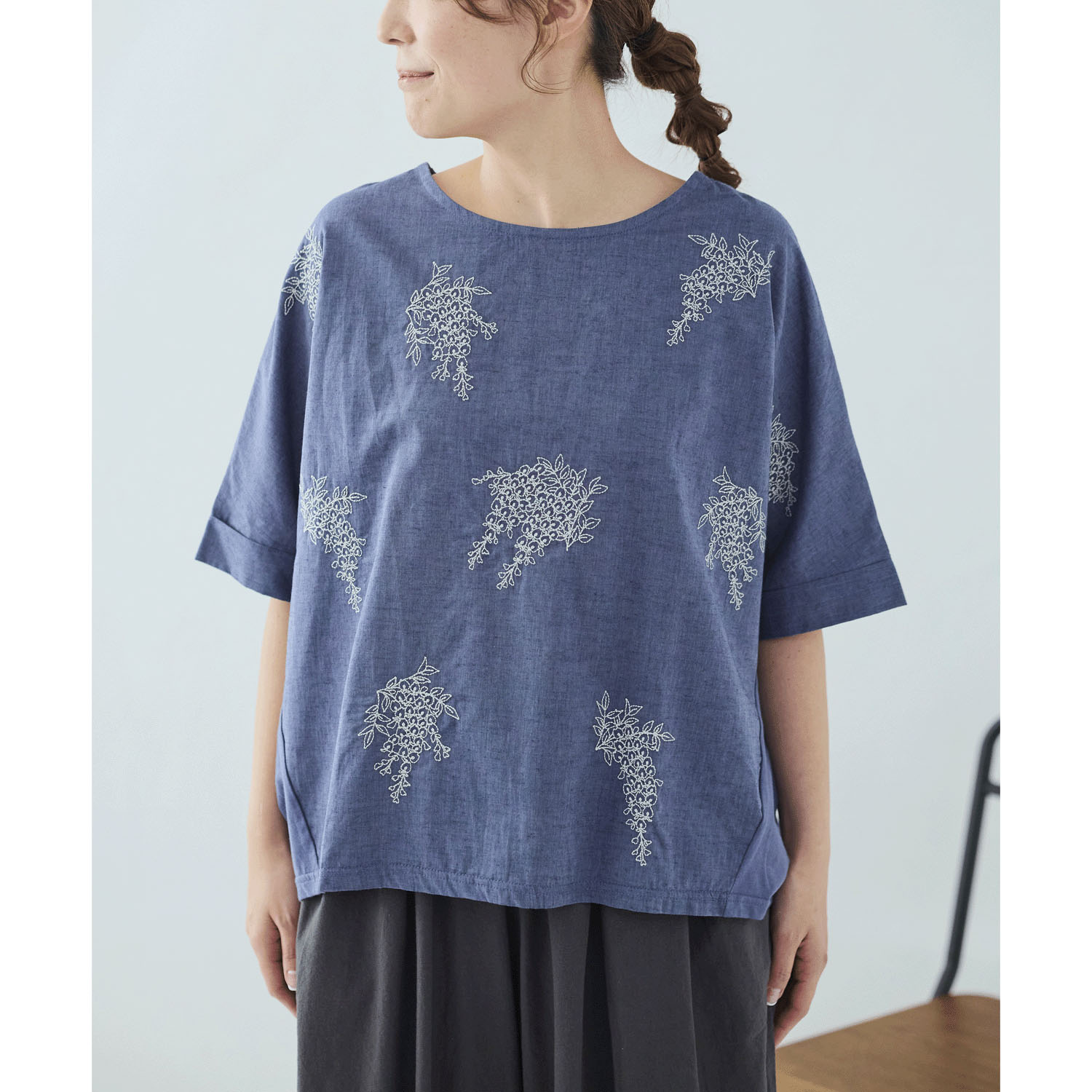 れんげ ノンノ 和花刺繍ドルマンブラウス - 画像11