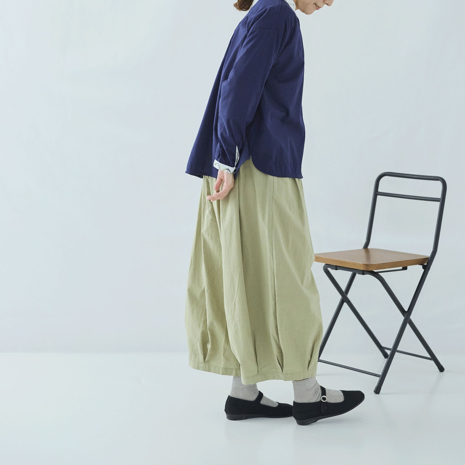 れんげ ノンノ 綿スラブバルーン和モダンパンツ - 画像11