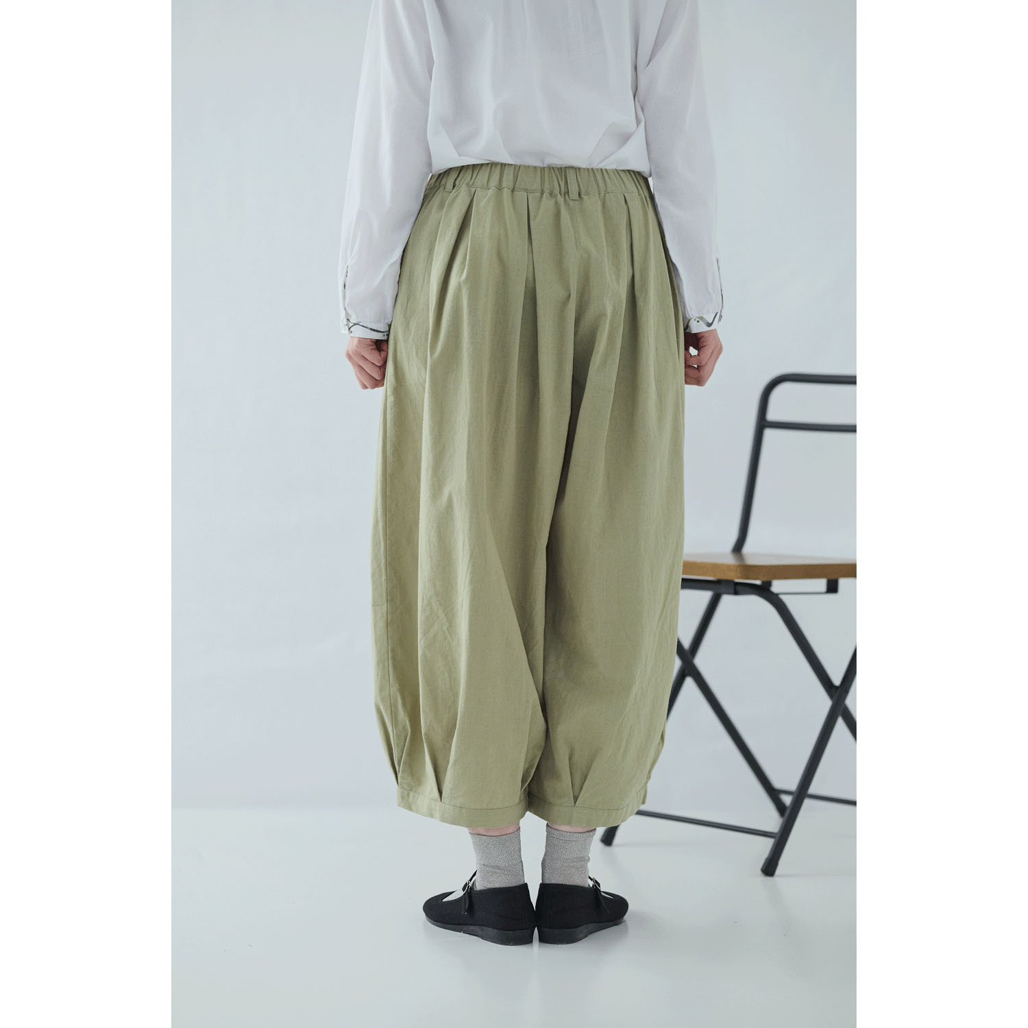 れんげ ノンノ 綿スラブバルーン和モダンパンツ - 画像7