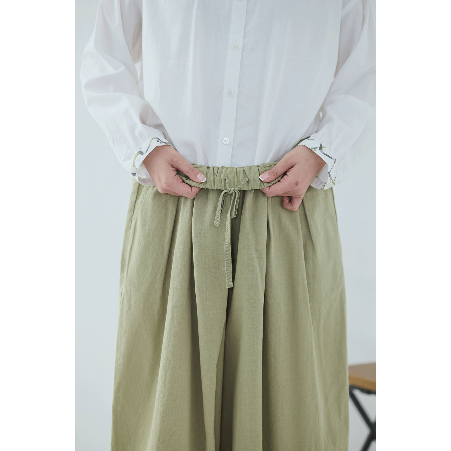 れんげ ノンノ 綿スラブバルーン和モダンパンツ - 画像8