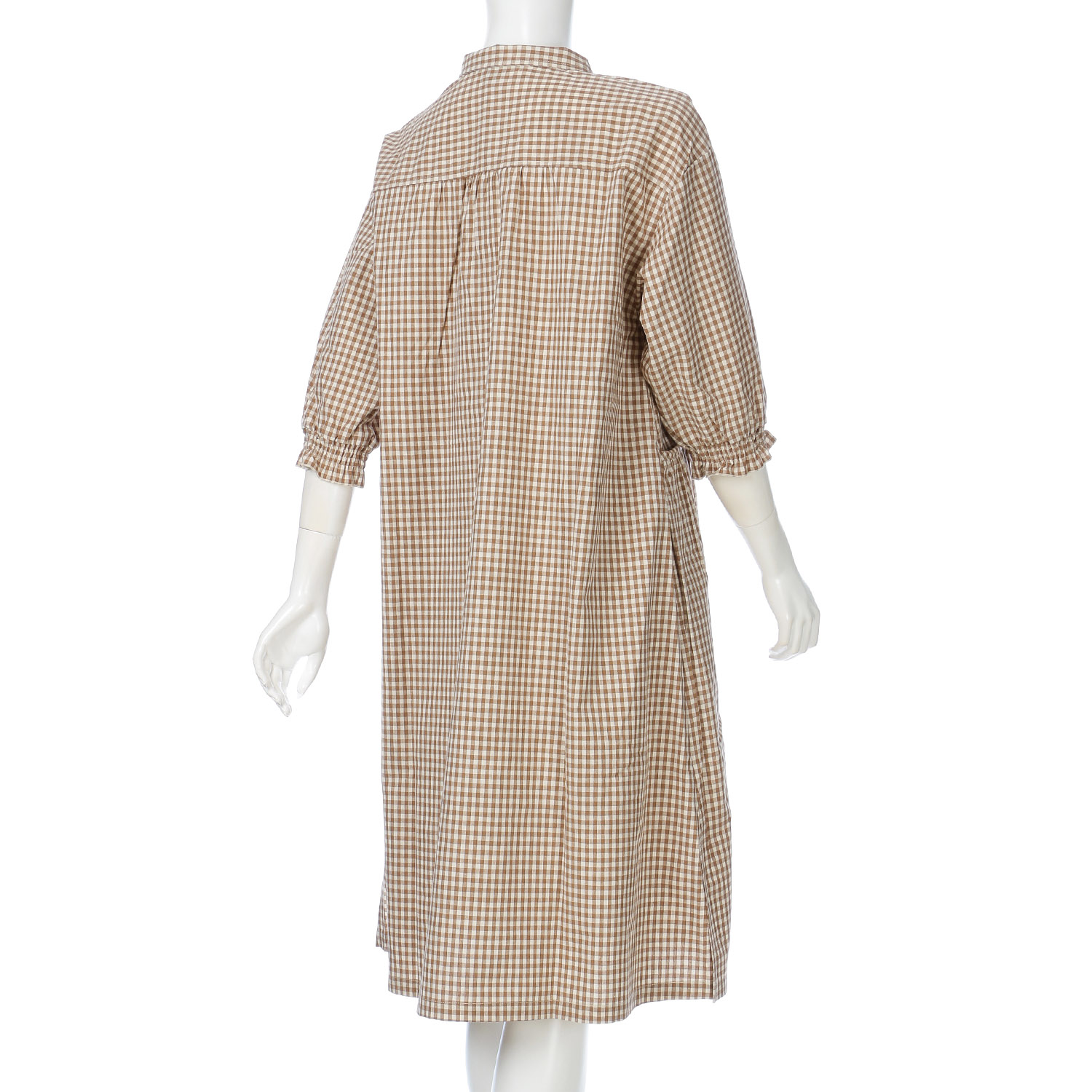 cloudnine 5．2oz布帛デニムかっぽう着 ワンピース風かっぽう着 - 画像3