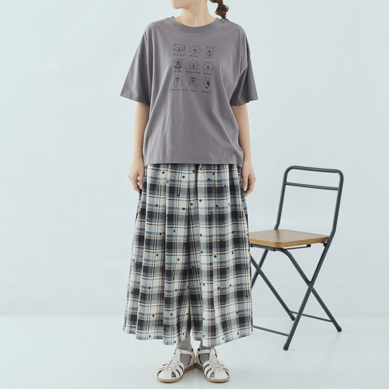 cloudnine UVカット犬刺繍入りTシャツ - 画像2