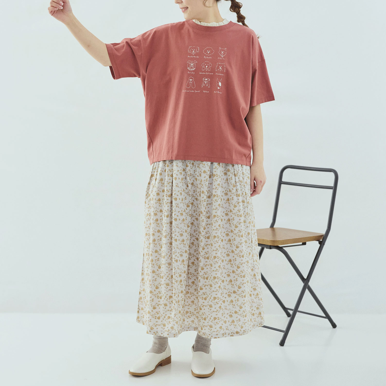 cloudnine UVカット犬刺繍入りTシャツ - 画像13