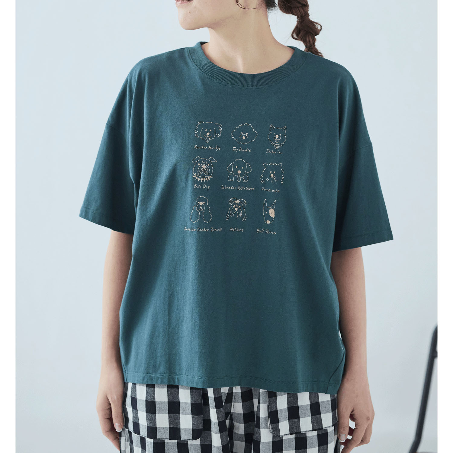 cloudnine UVカット犬刺繍入りTシャツ - 画像16