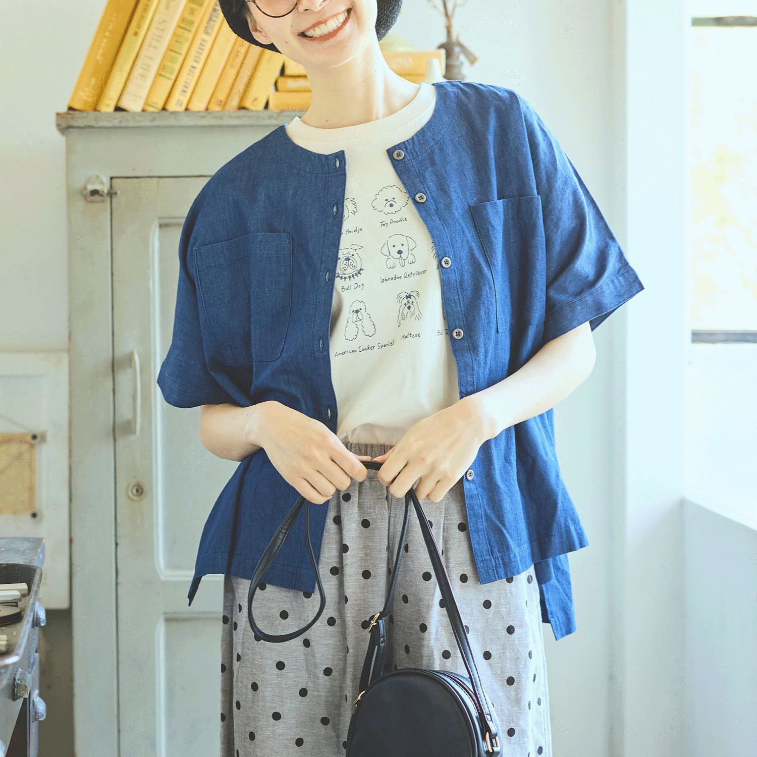 cloudnine UVカット犬刺繍入りTシャツ - 画像5