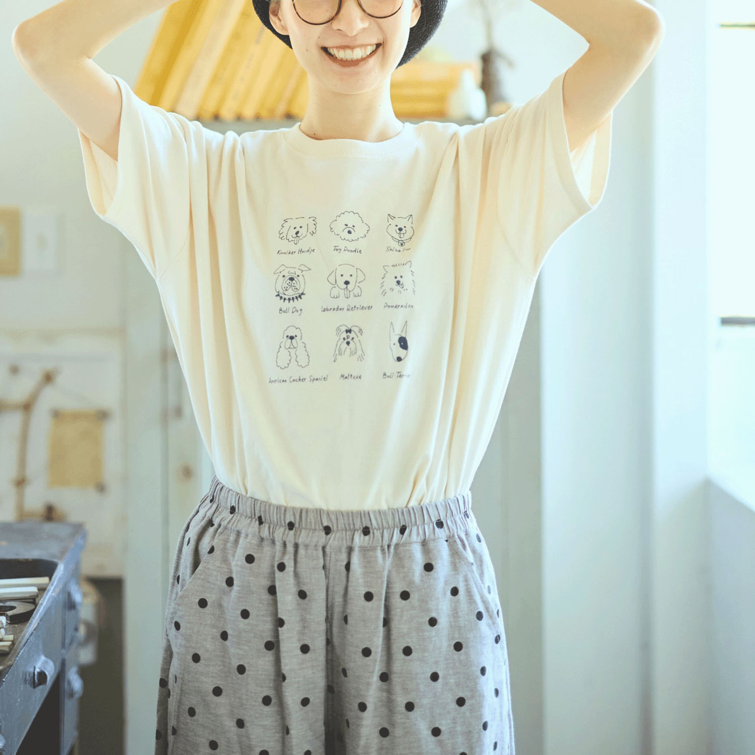 cloudnine UVカット犬刺繍入りTシャツ - 画像9