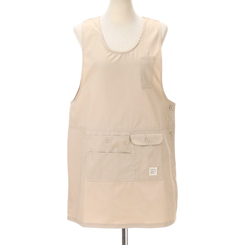 【数量限定】cloudnine サイドボタン定番無地エプロン - 画像2