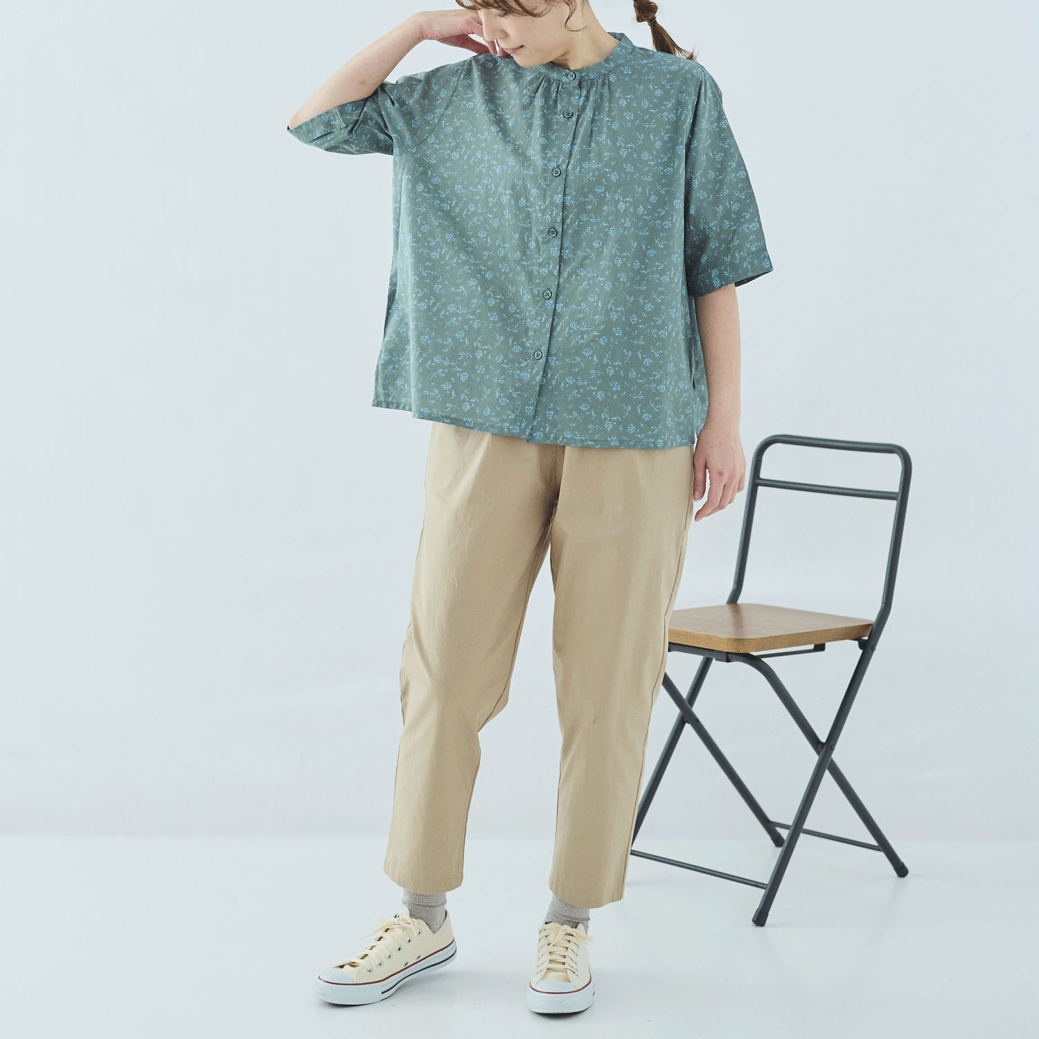 cloudnine 60キャンブリック花柄pt．ブラウス - 画像13