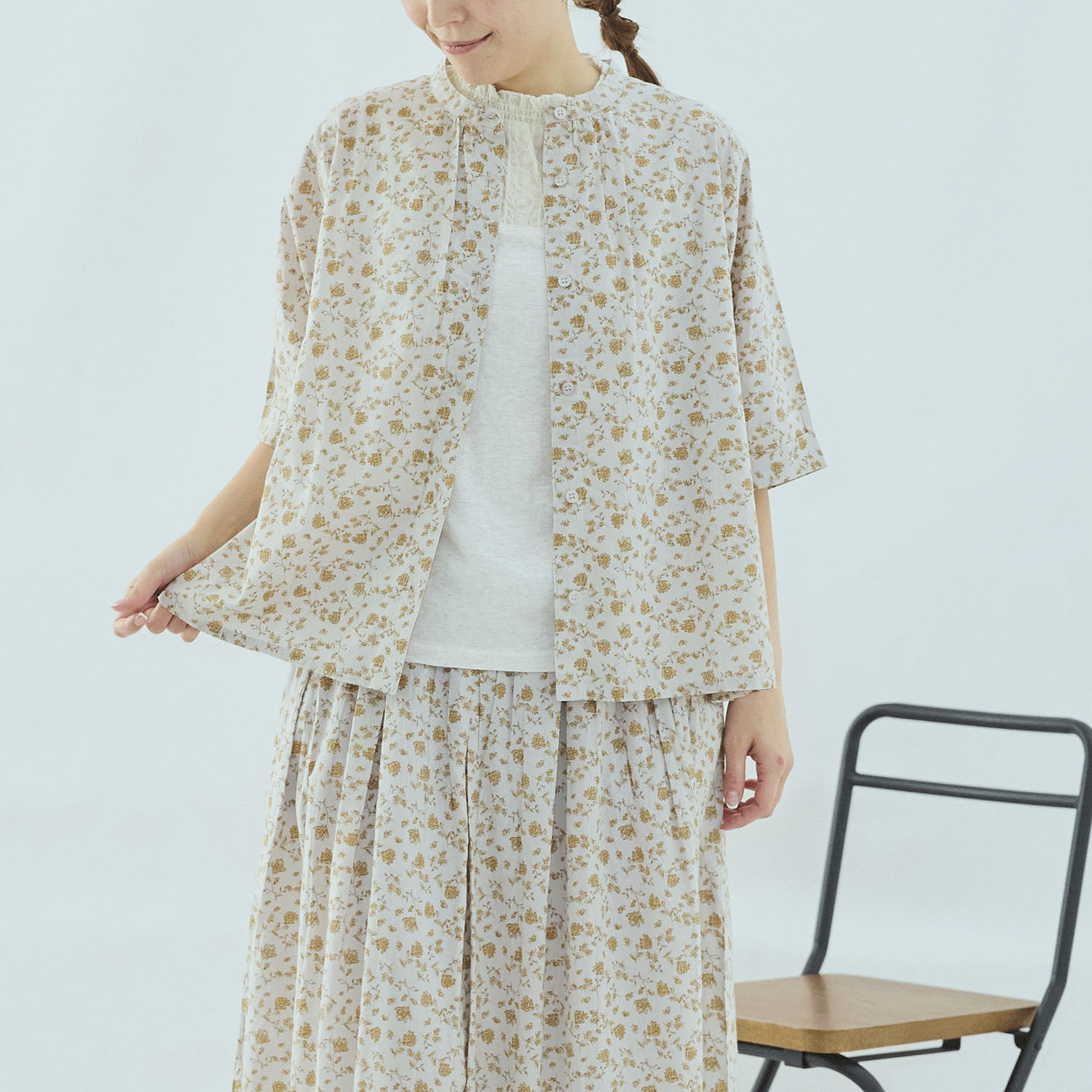 cloudnine 60キャンブリック花柄pt．ブラウス - 画像1