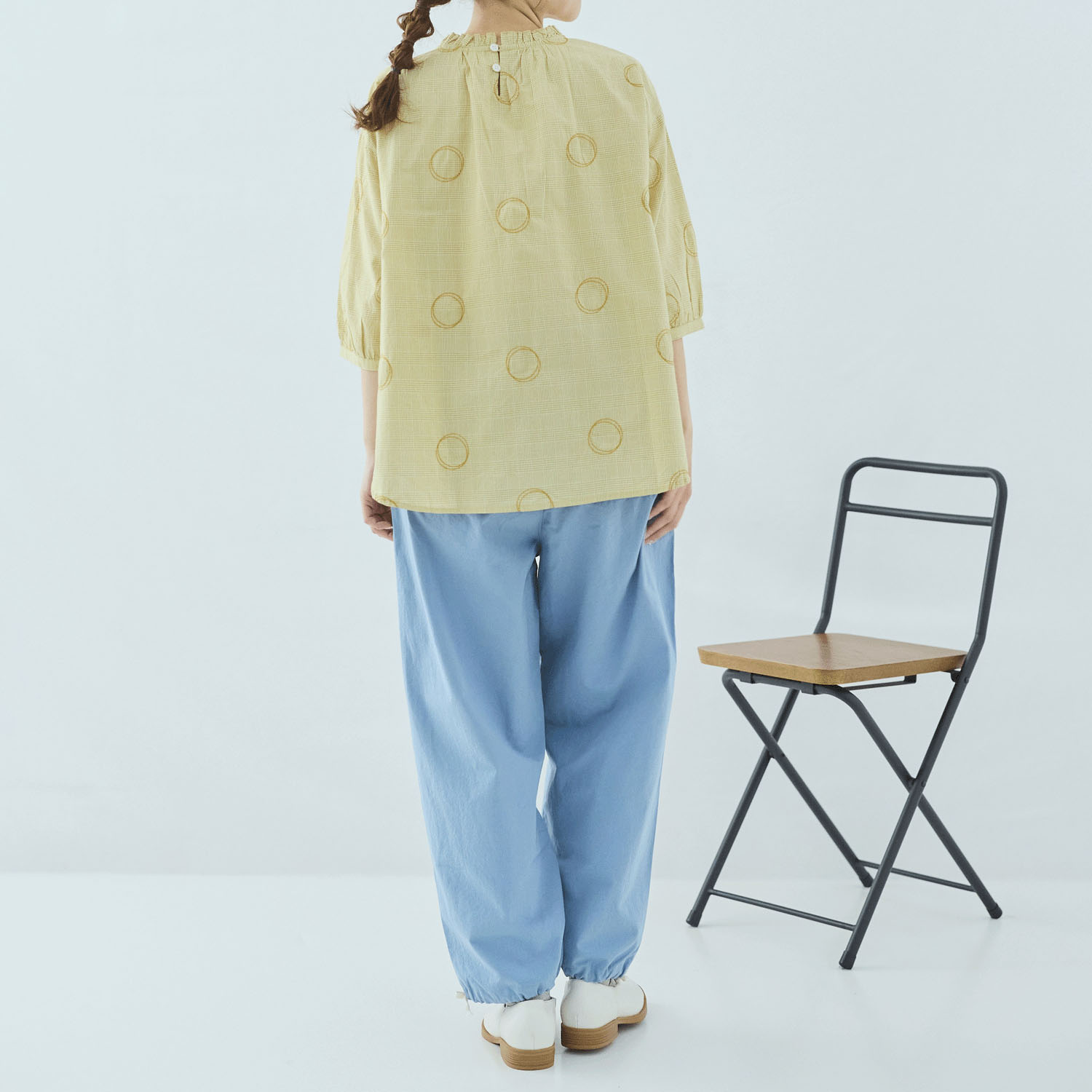 cloudnine サークル刺繍が映える コットンブラウス - 画像14