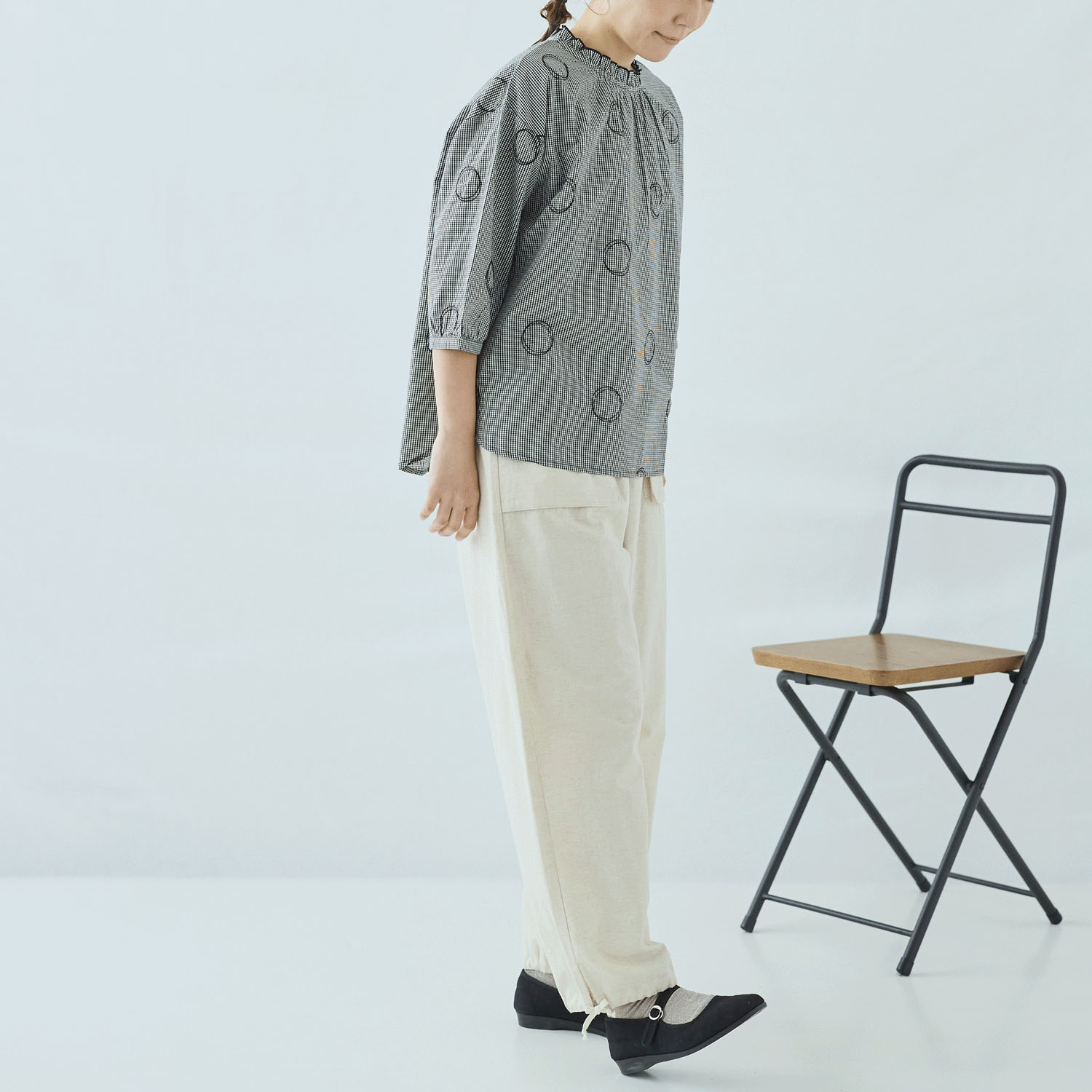 cloudnine サークル刺繍が映える コットンブラウス - 画像19