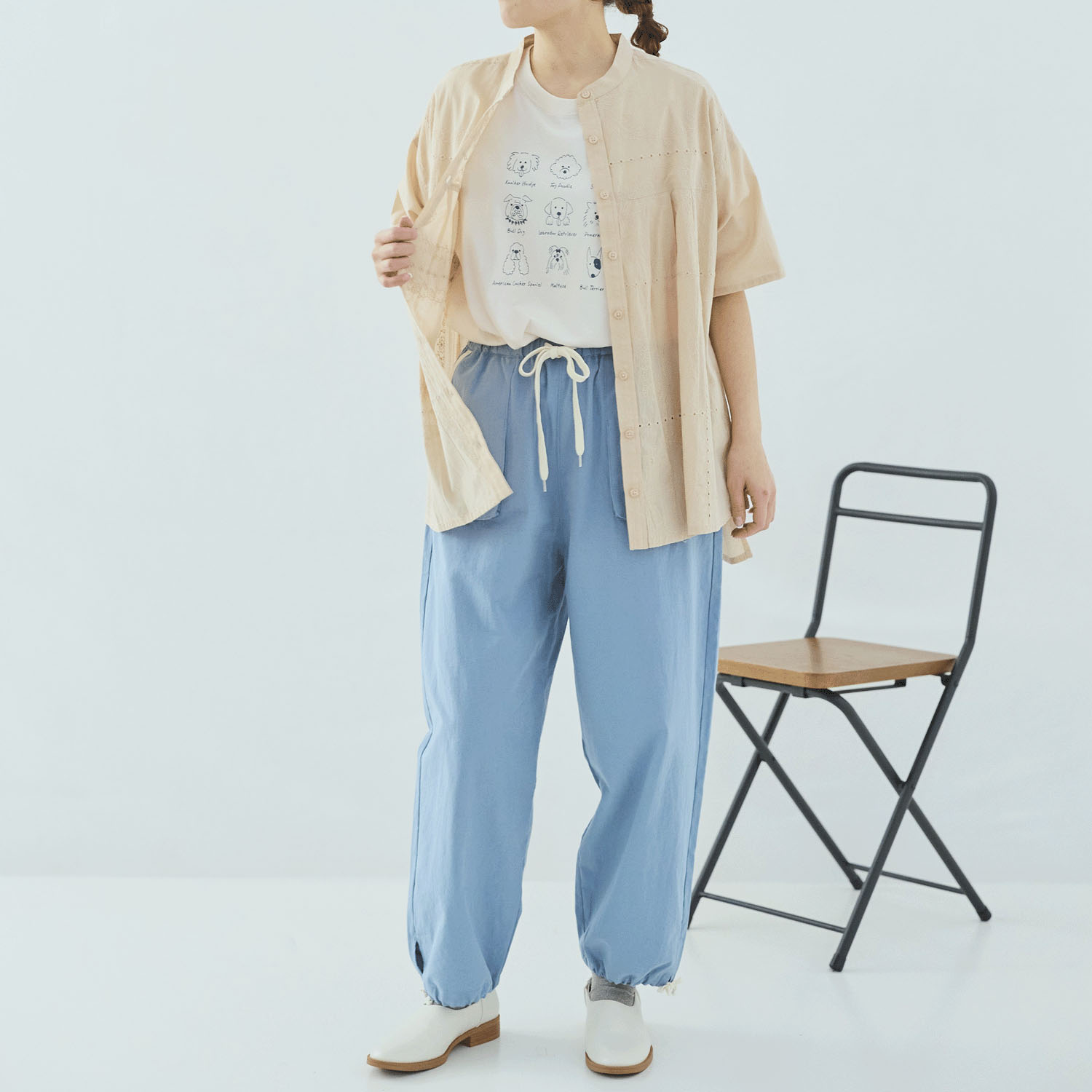 cloudnine 60キャンブリックシフリー刺繍入り前開きチュニック - 画像12