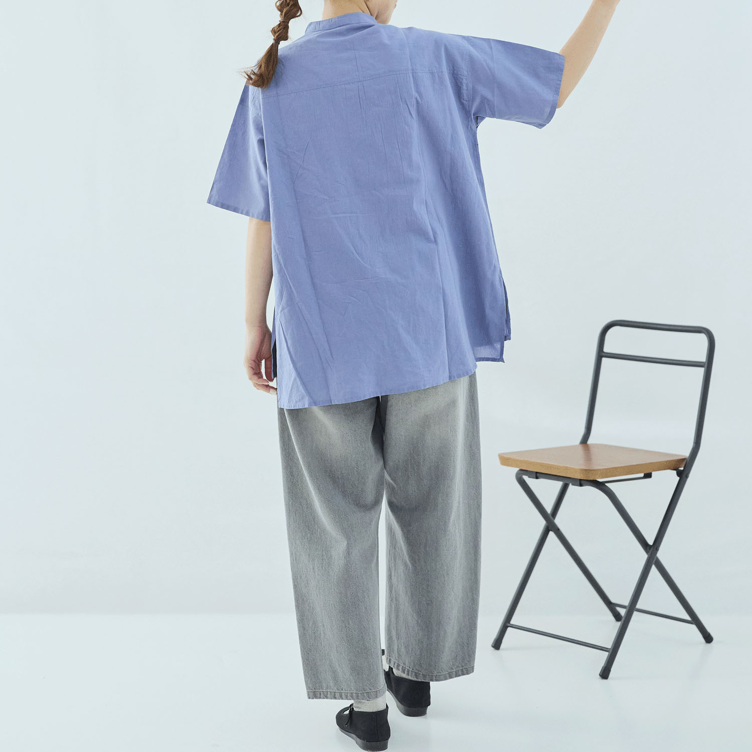 cloudnine 60キャンブリックシフリー刺繍入り前開きチュニック - 画像19