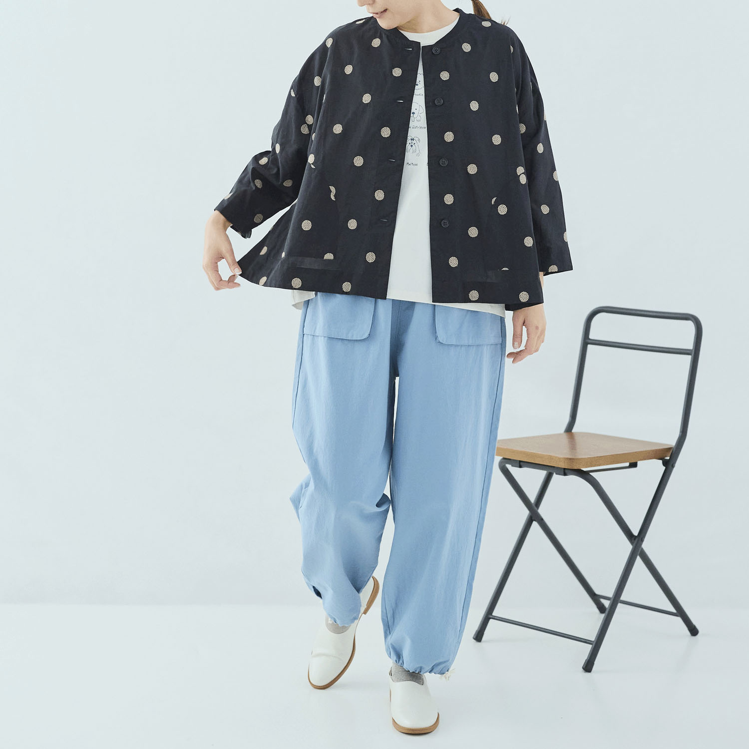 cloudnine 60キャンブリックドット刺繍入りジャケット - 画像2