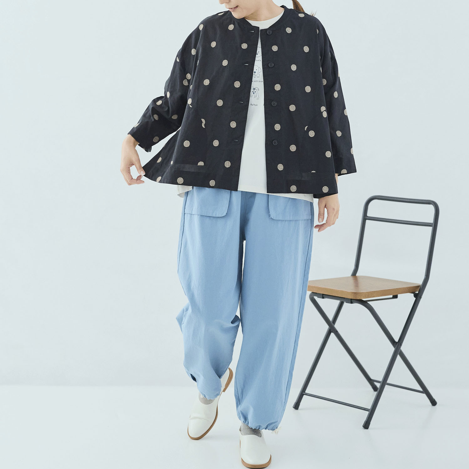 cloudnine 60キャンブリックドット刺繍入りジャケット