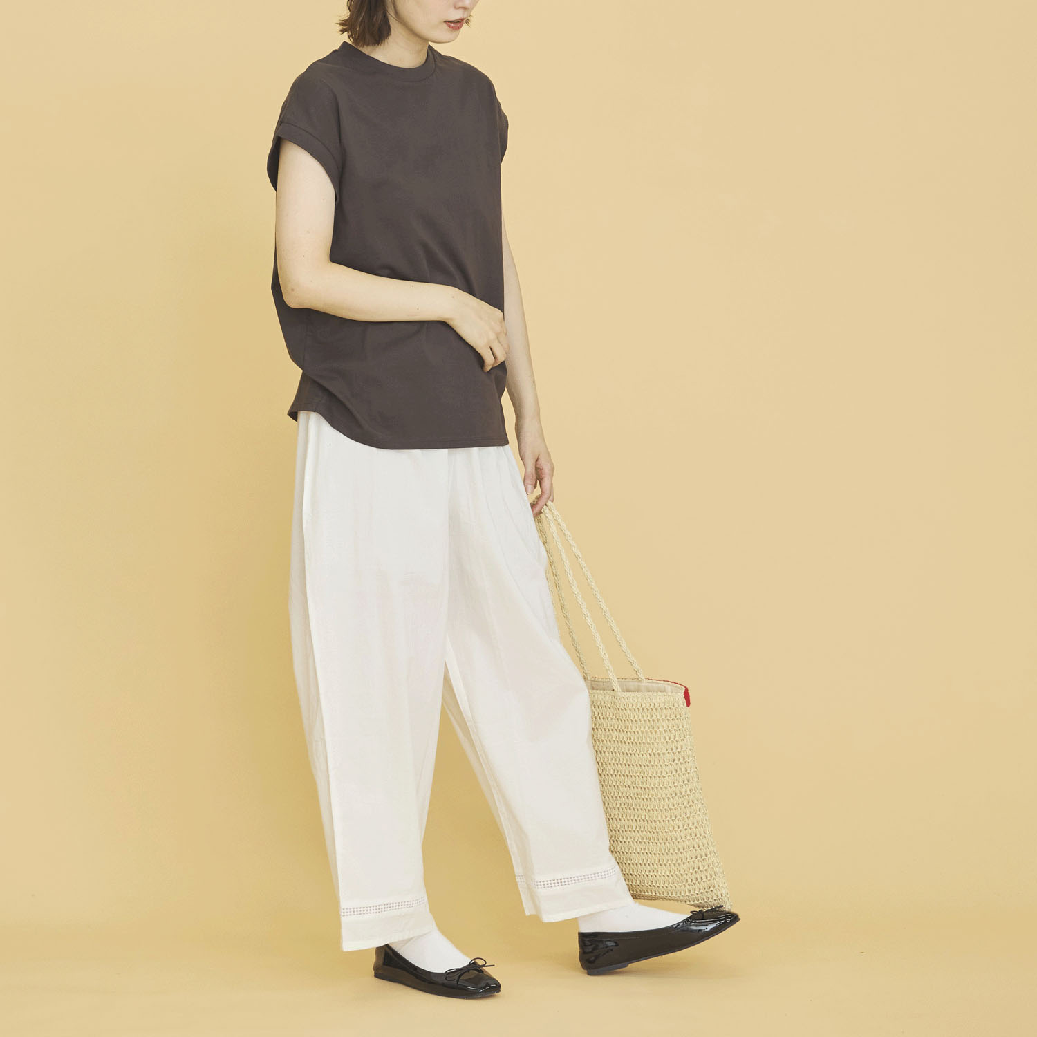 オーブ m．n 裾はしごレースぺチパンツ - 画像5