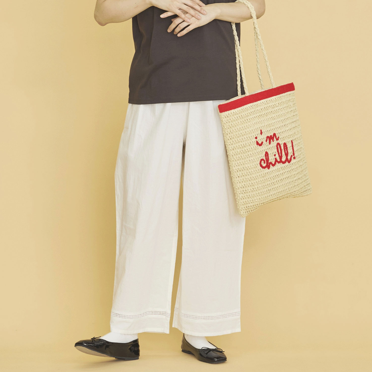 オーブ m．n 裾はしごレースぺチパンツ - 画像1