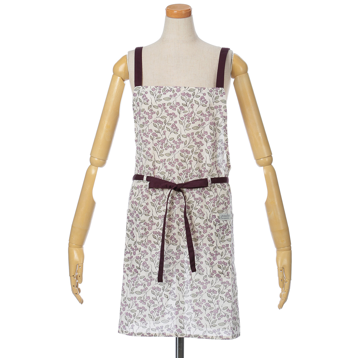 パンドール 花柄ショートエプロン