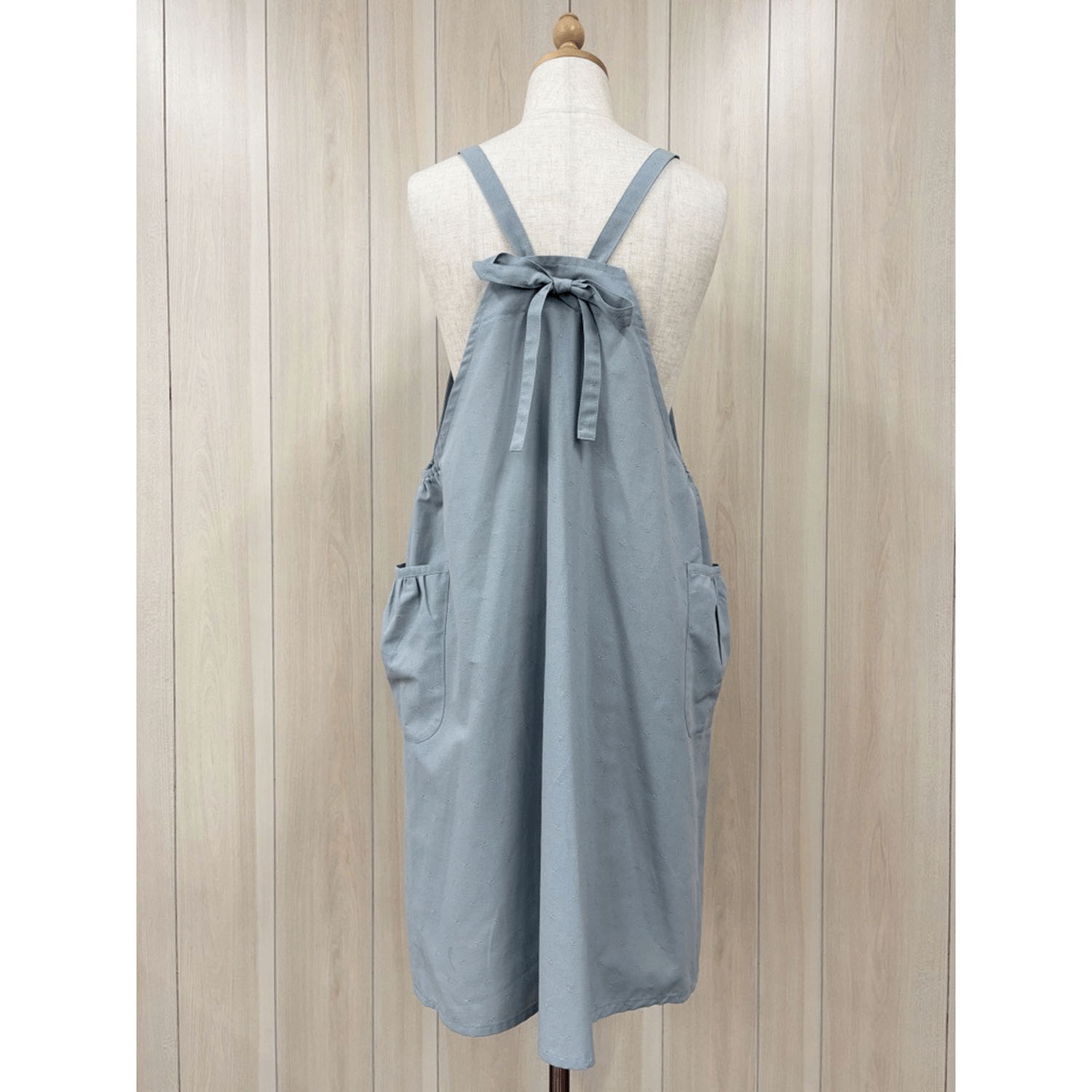 ECRU 胸元刺繍バックリボンエプロン - 画像6