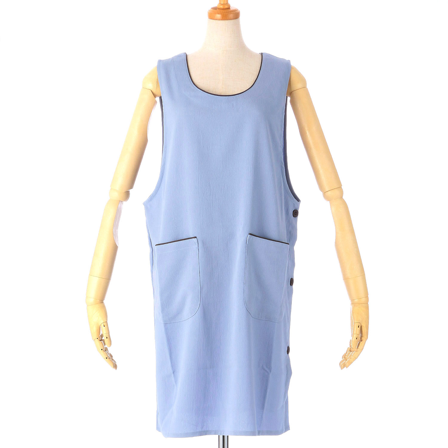 PU混ちりめん無地エプロン