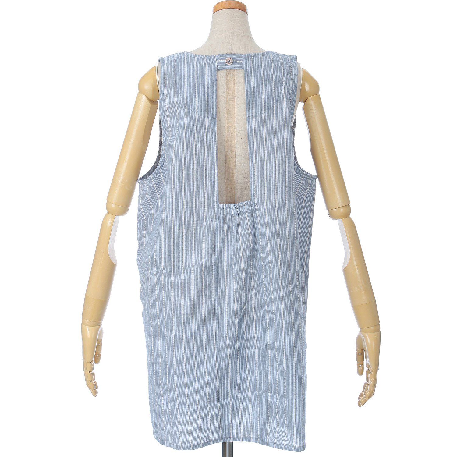 ビッグママ サッカーストライプラン型カブリエプロン - 画像3