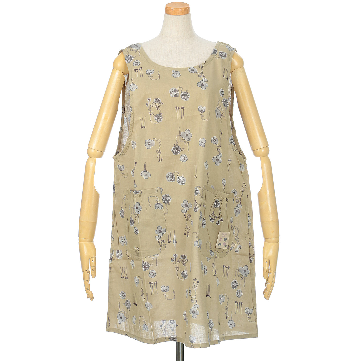 SKETCH Urarakaいろは綿麻プリントエプロン - 画像3