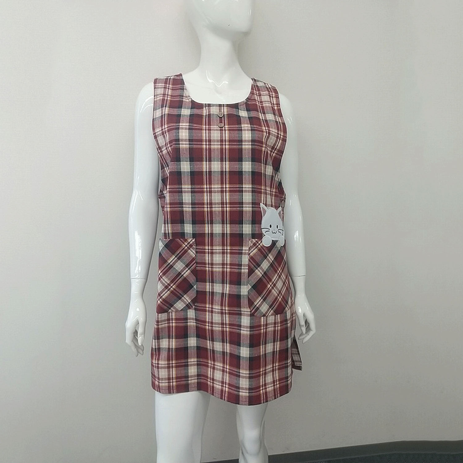 先染めシロネコアップリケ