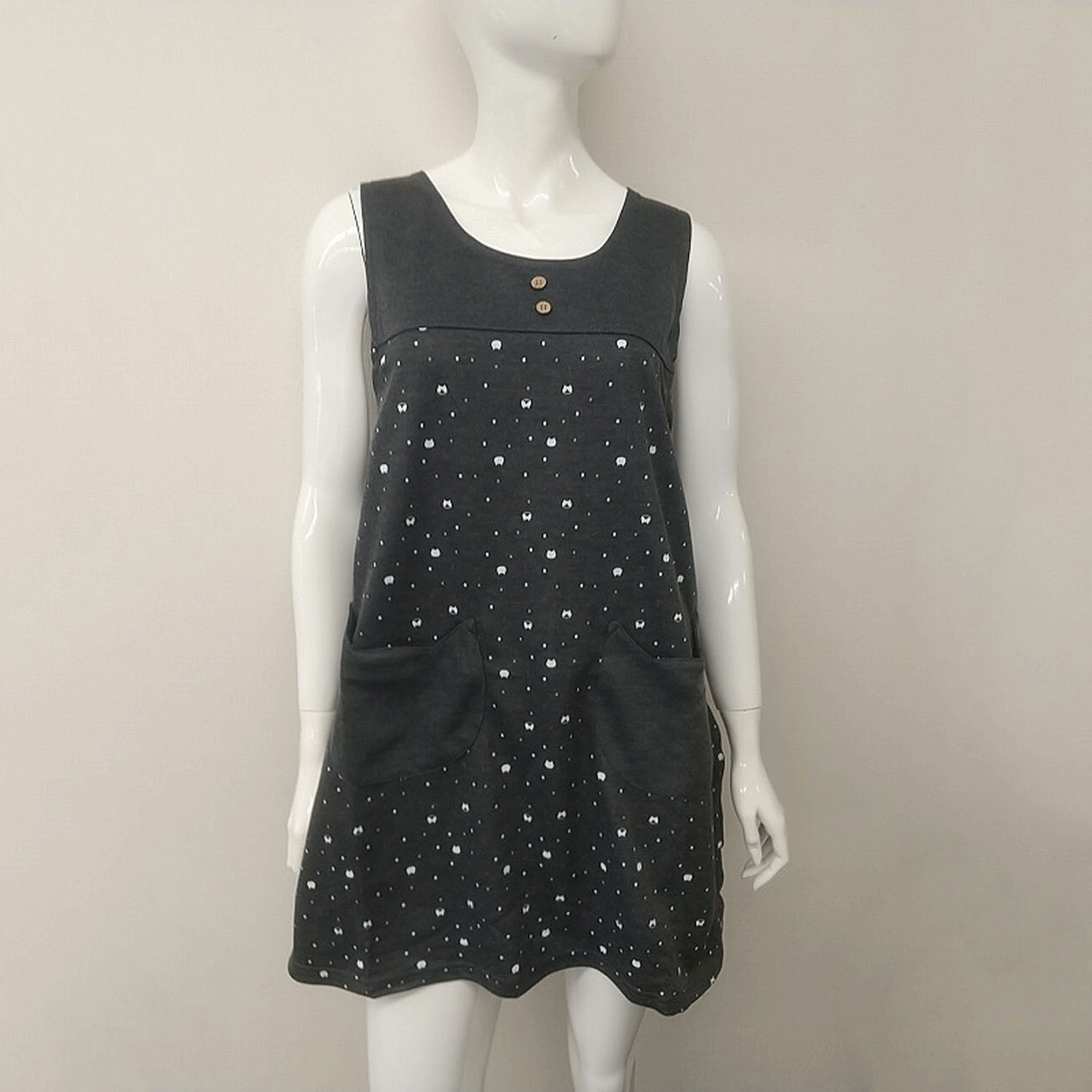 ダンボール 猫ドット 大寸 - 画像1