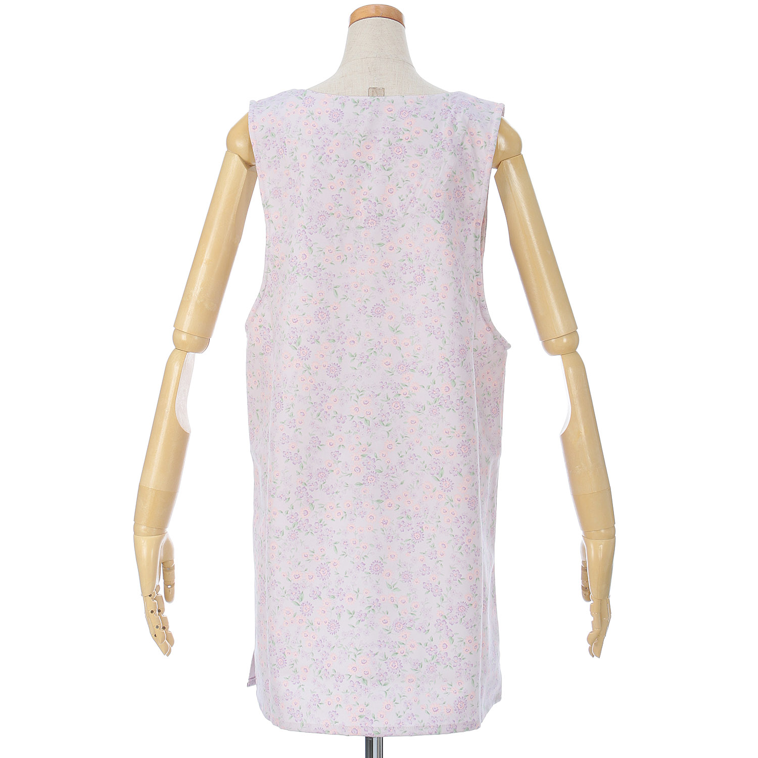 ストレッチ小花柄エプロン - 画像3