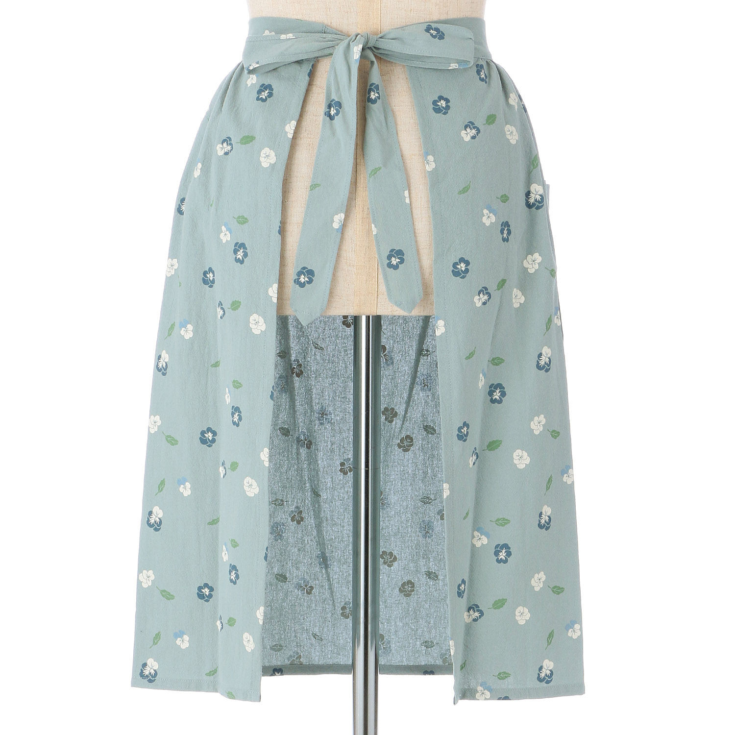 綿ワッシャー前掛け ビオラ - 画像2