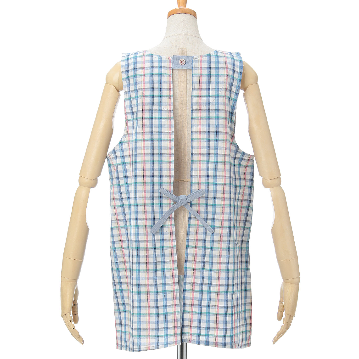 ビッグママ チェックラン型エプロン - 画像5