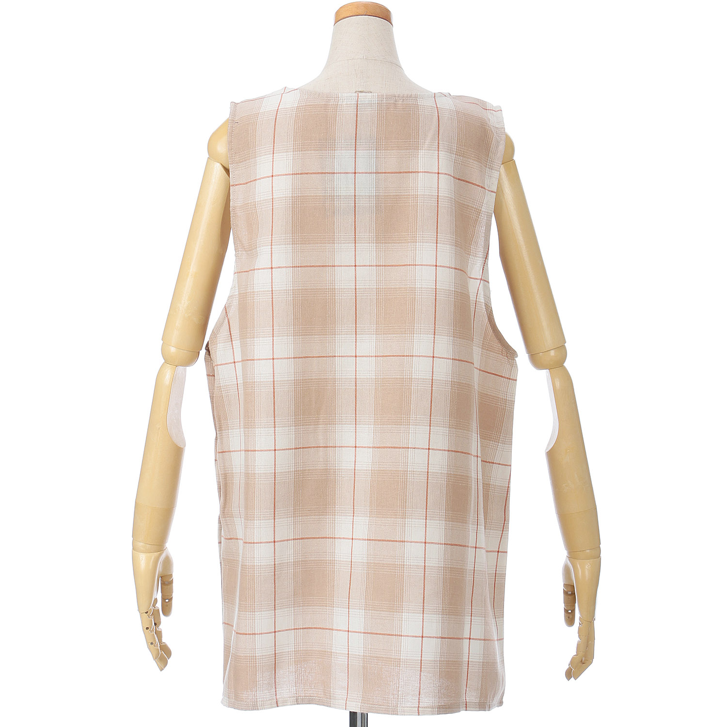 コロコロベア チェック柄エプロン - 画像4