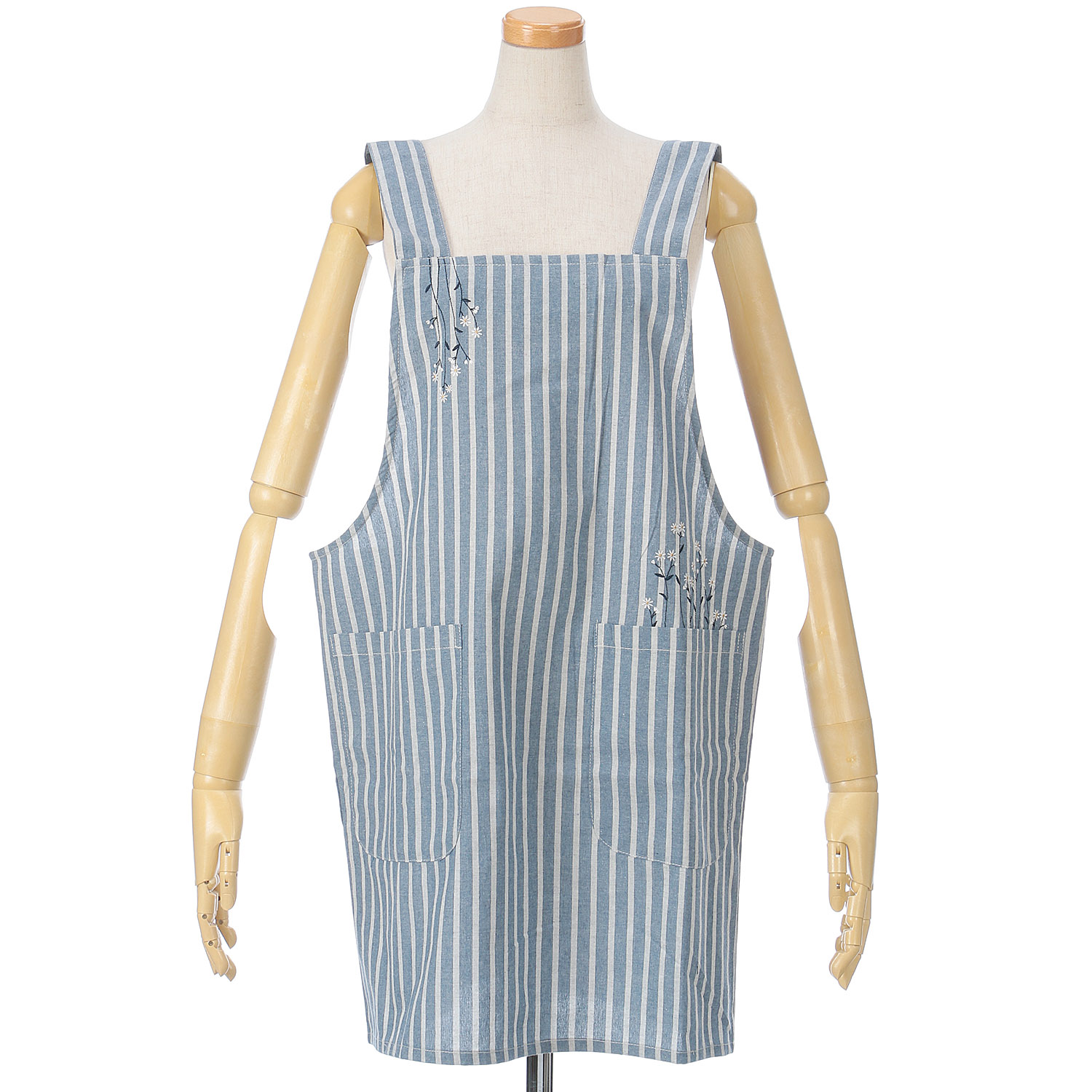 ハッピーエプロン ポケット刺繍H型エプロン - 画像3