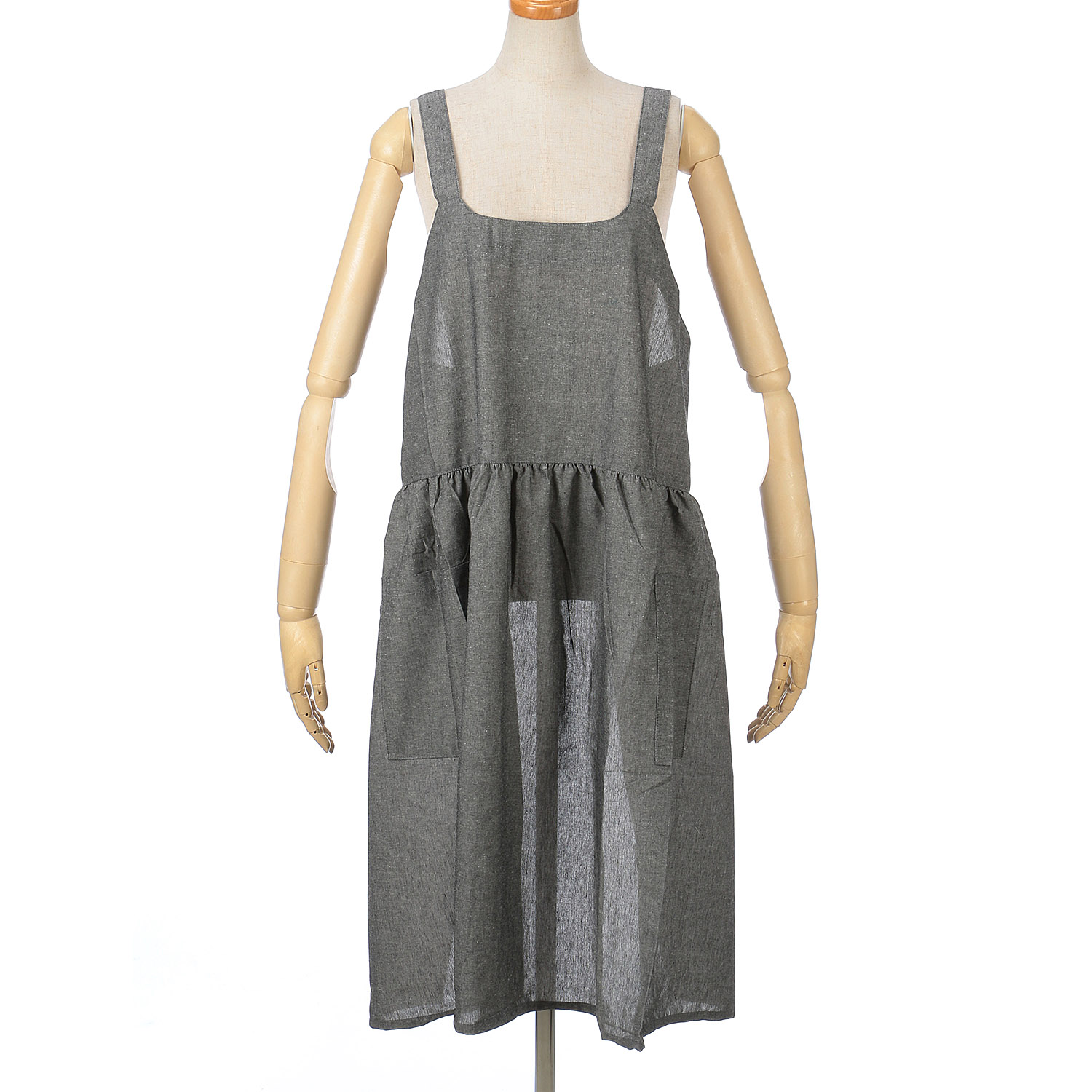 Epu Capo シャンブレーかぶりクロスエプロン - 画像8