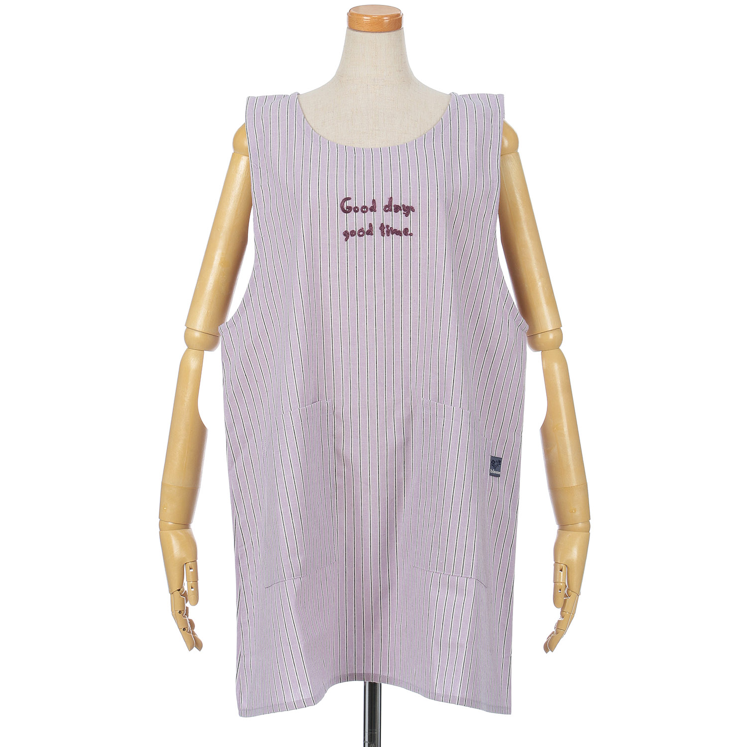 バック釦ロゴサガラ刺繍エプロン - 画像1