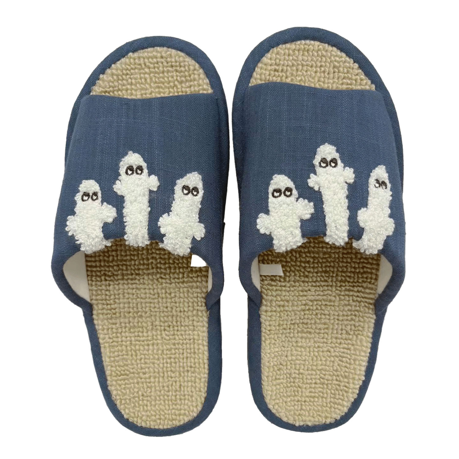 ムーミン コンフォートスリッパ ニョロニョロ ブルー - 画像1