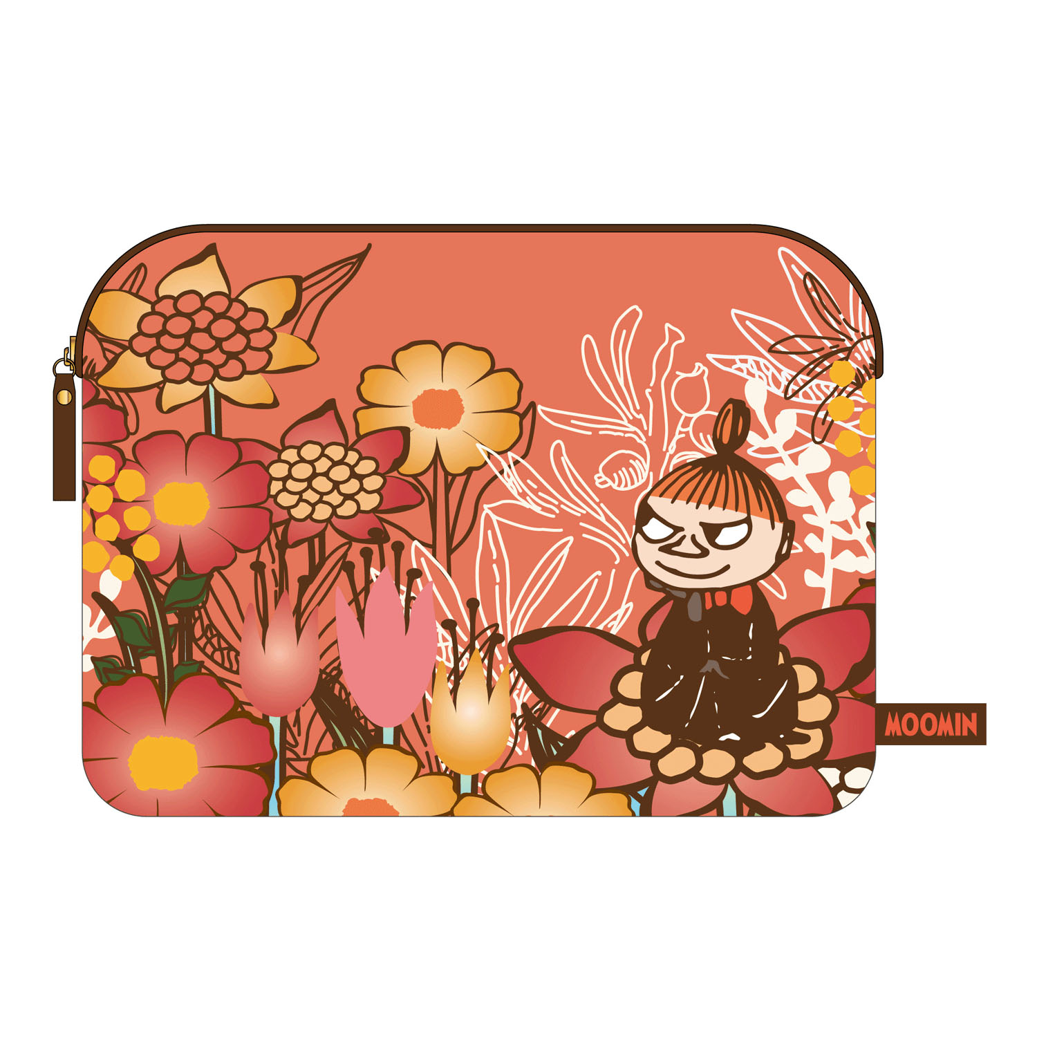 ムーミン タブレットケース 花と一緒に - 画像1