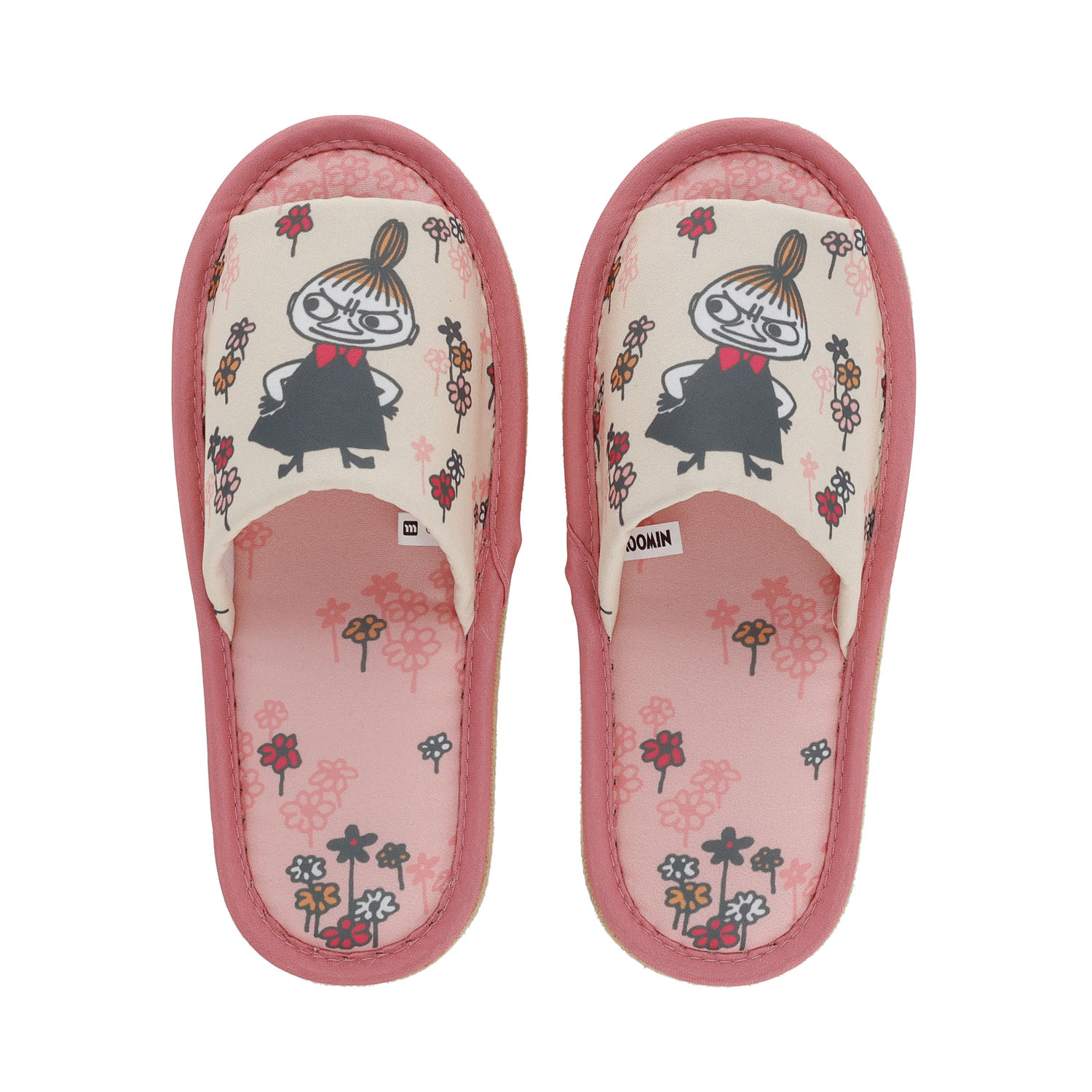 ムーミン リトルミイ スリッパ ピンクミニフラワー - 画像1