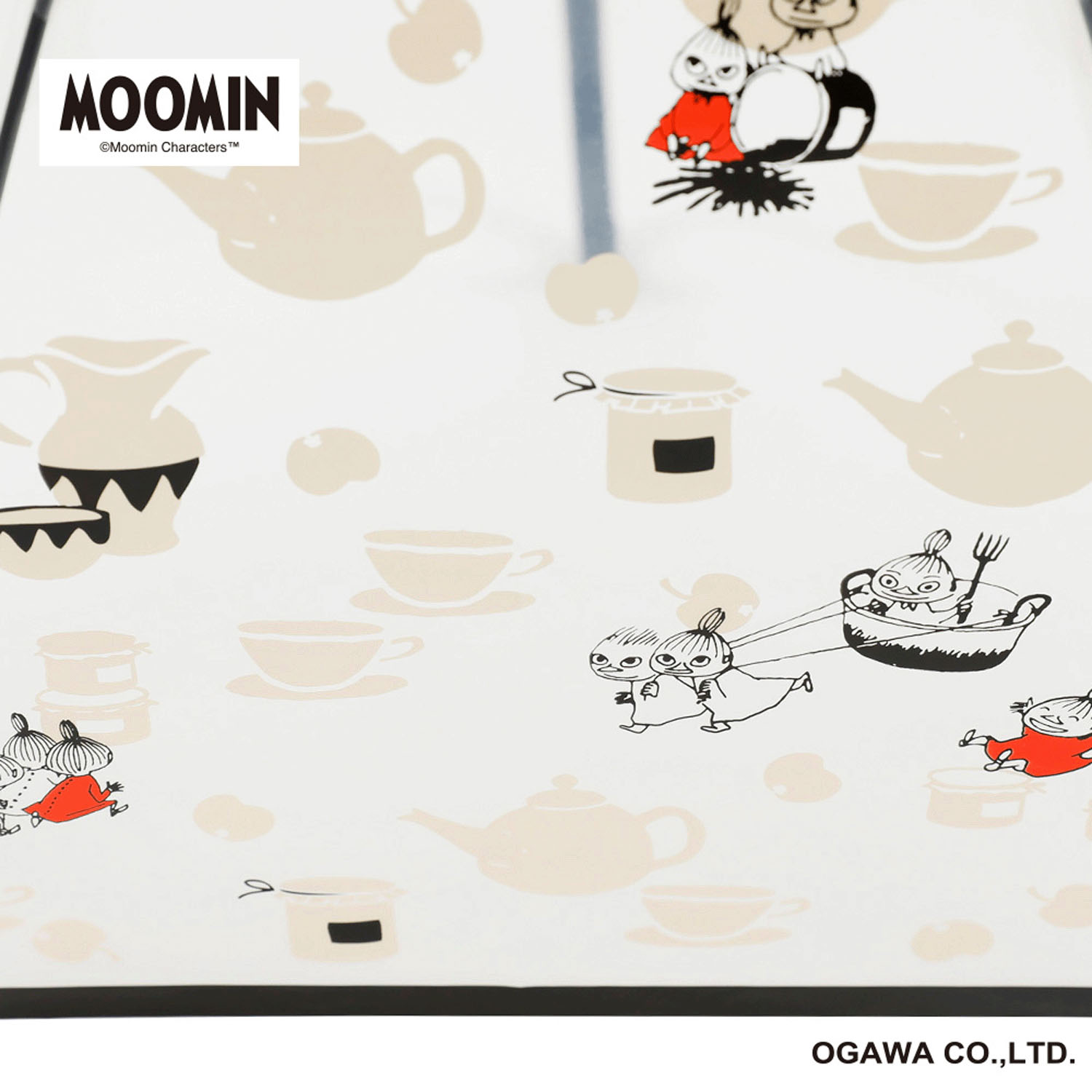 MOOMIN キャラクタービニール長傘 リトルミィ「ティータイム」 - 画像4