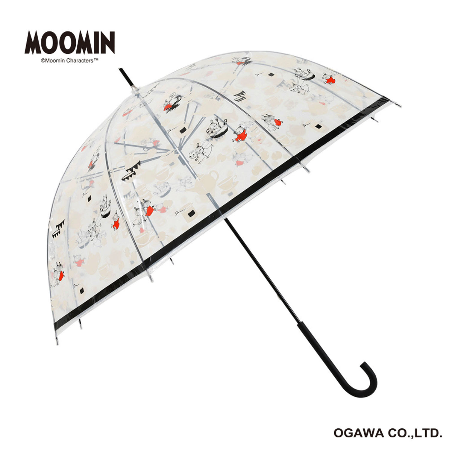 MOOMIN キャラクタービニール長傘 リトルミィ「ティータイム」