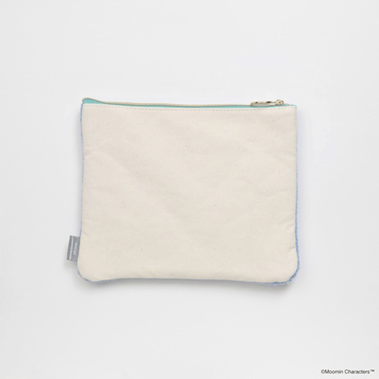 ムーミン サガラ刺繍フラットポーチ ブルー - 画像2