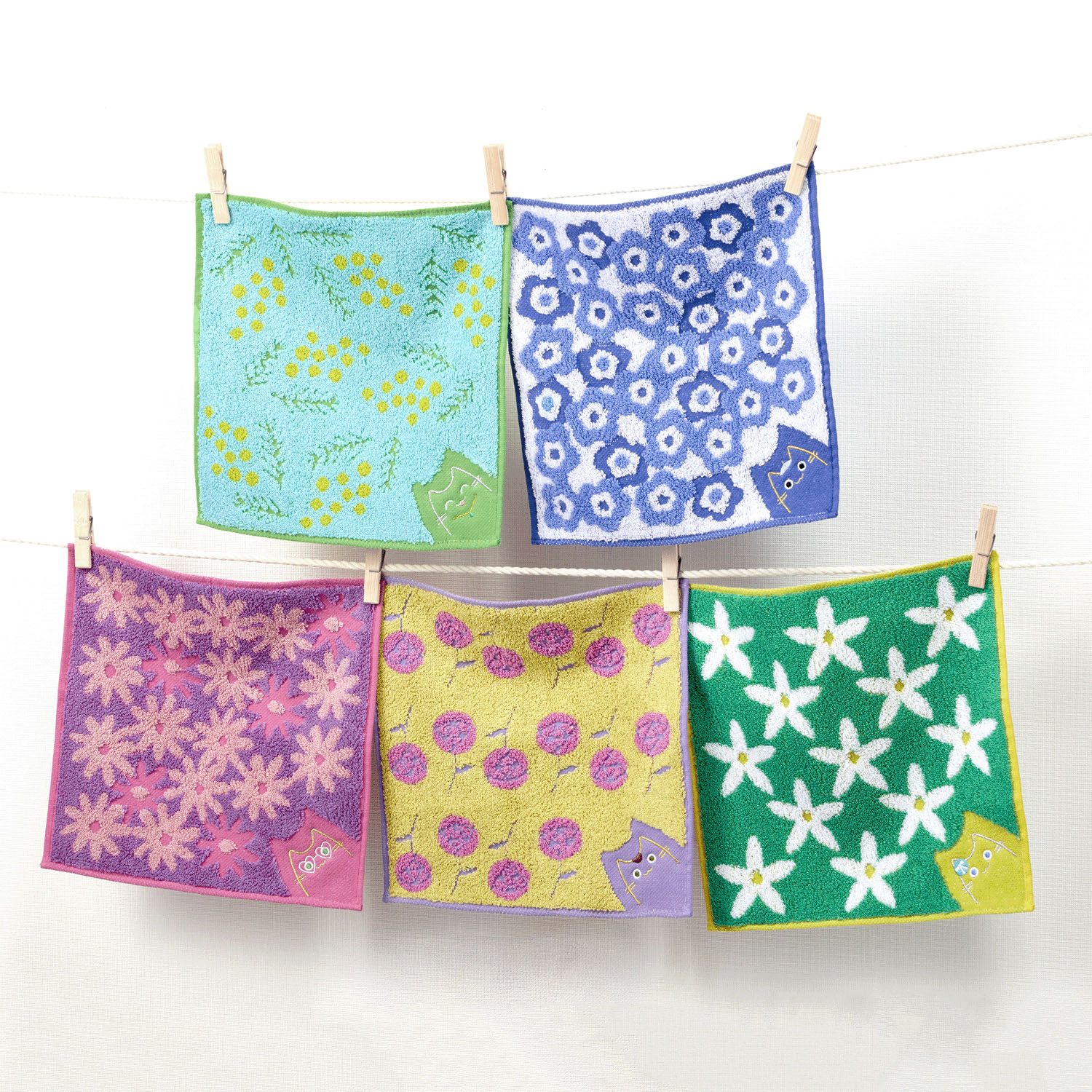 おはにゃやさん ハンカチタオル - 画像3