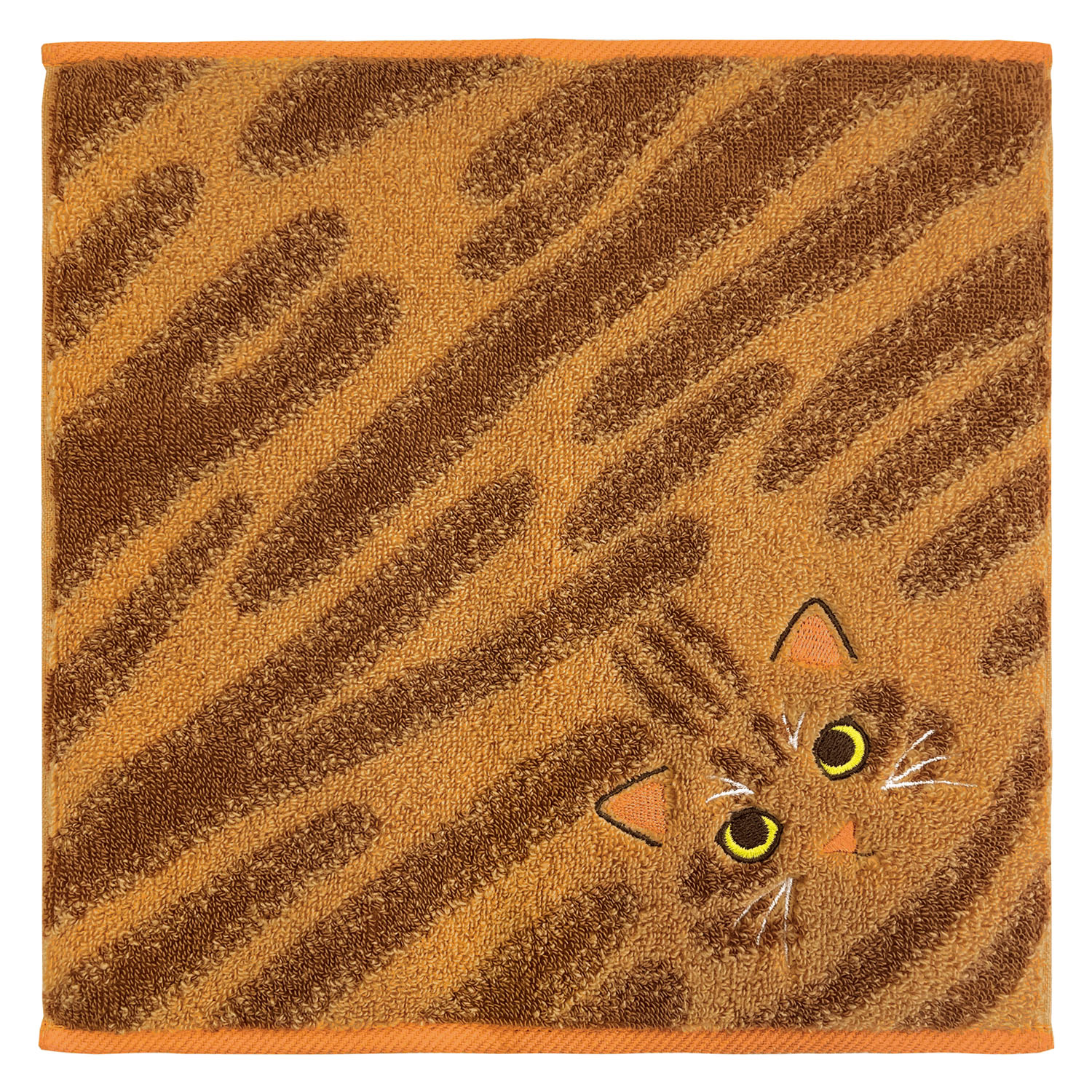 【新柄追加／01～06・08・11：欠品中】うちのニャンコ 毛並みハンカチ - 画像2