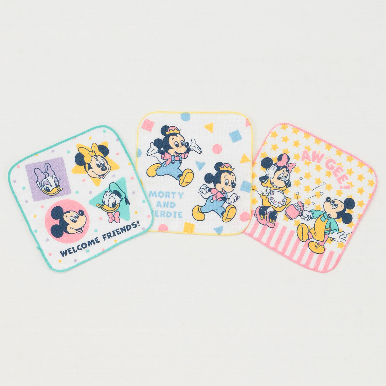 プチタオル3P アラウンド ミッキー＆フレンズ - 画像2