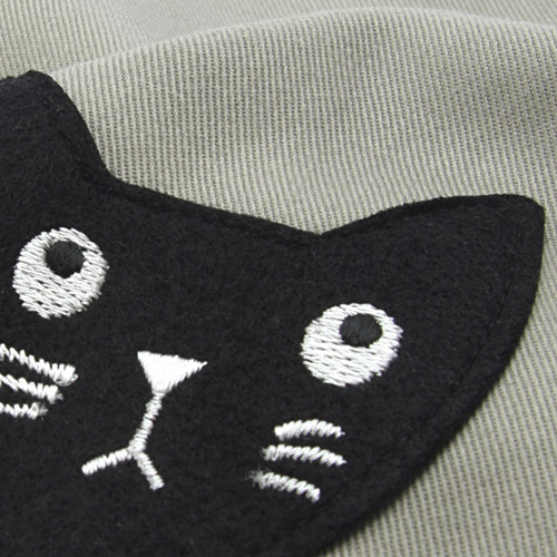 Atsuko Matano かつらぎのひょっこり黒猫 エプロン - 画像8