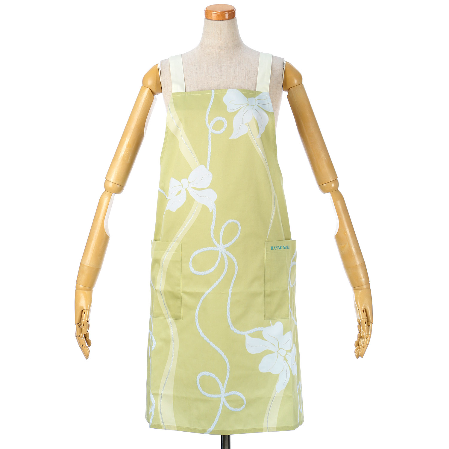 HANAE MORI  カーブリボンパネルエプロン - 画像2