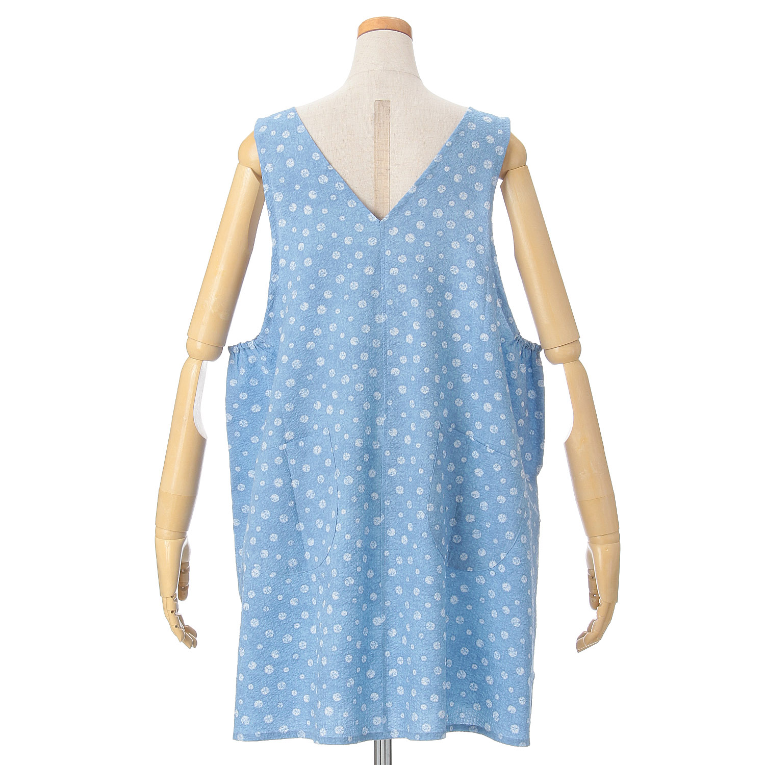 今日和 絞りリップル加工エプロン - 画像2