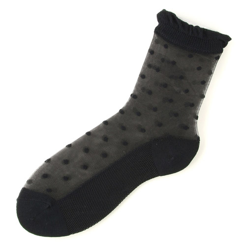大人気★シースルーソックス 小ドット柄 底付 - 画像6